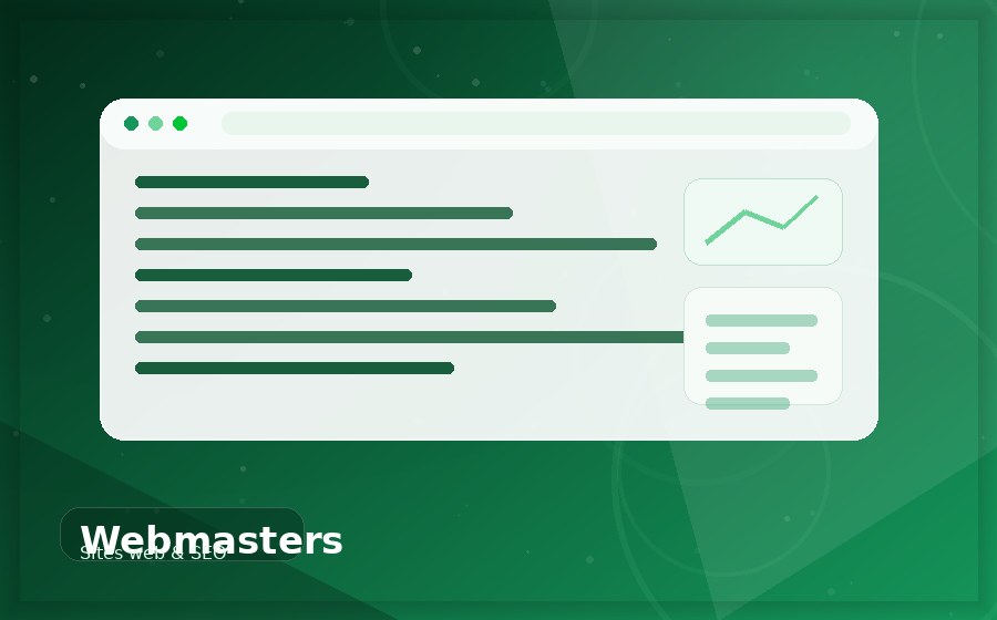 Webmasters - Sites web & SEO